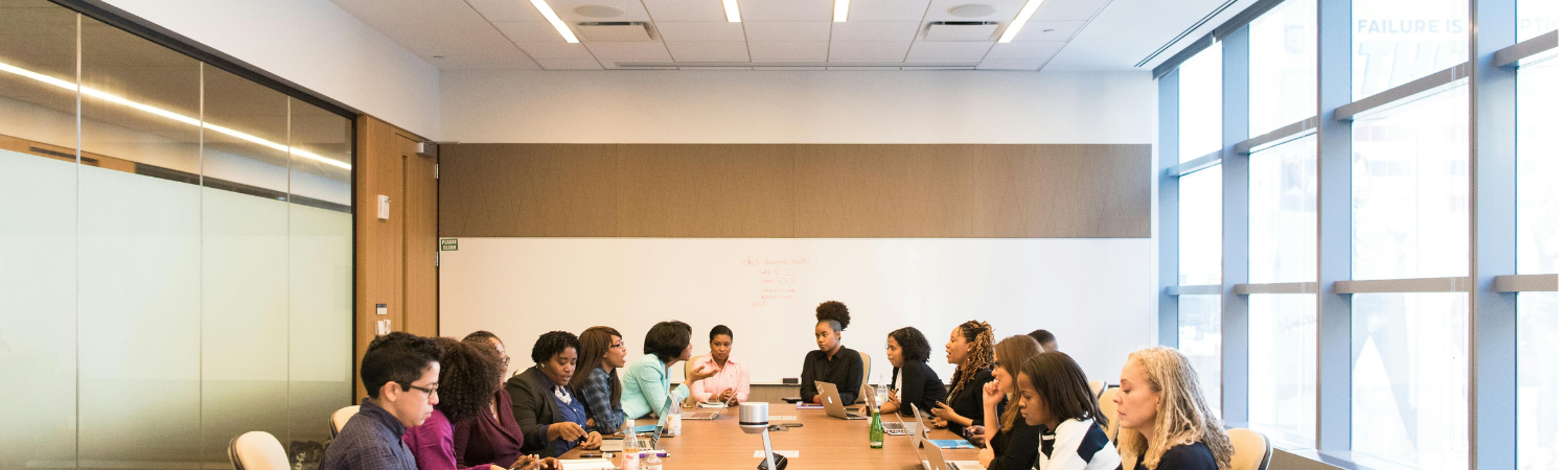 People in conference room.