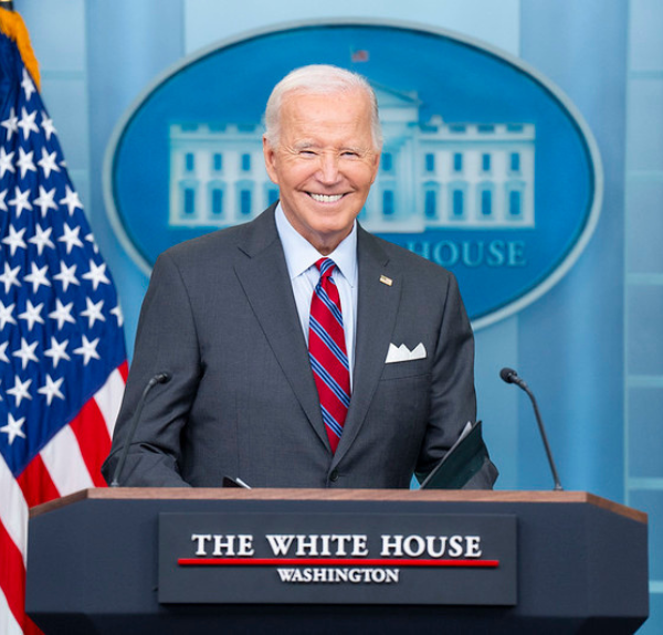 President Biden speaks at a press briefing